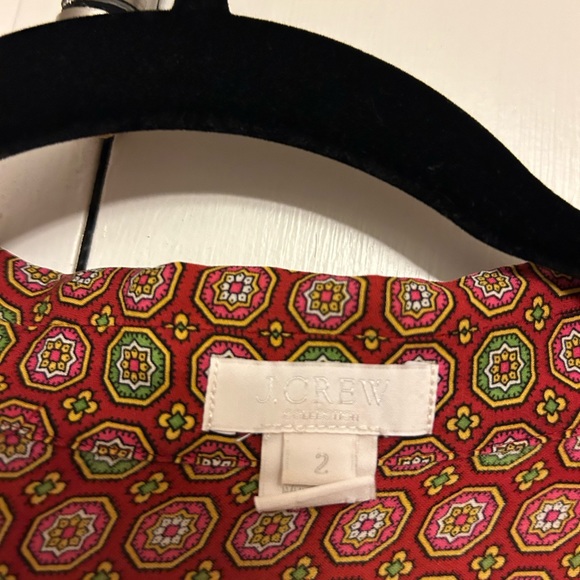 Vintage J.Crew 100% Silk Button-Up Blouse - Picture 3 of 4
